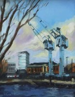 Lot 661 - Ross Gee, Salford, acrylic.