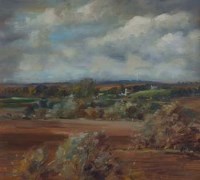 Lot 683 - David Mynett, Autumn Wind - Valley of the Stour, oil.