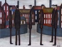 Lot 700 - Nick Webb, Factory Walls, oil.