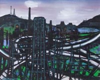 Lot 737 - Ted Dumett, Countryside, oil.