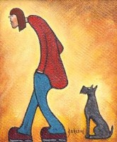 Lot 743 - Albert Barlow, Walkies, acrylic.