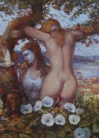 Lot 753 - Bohuslav Barlow, Langour, oil on board.