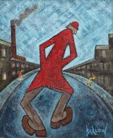 Lot 768 - Albert Barlow, Quarter to Three Feet, acrylic.