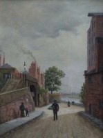 Lot 840 - F. R. Offer, The Walls, Chester, oil.