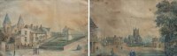 Lot 914 - English School, 19th century, The Old Everton Toffee Shop and another, watercolour (2).