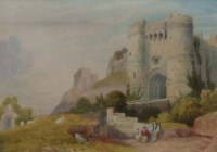 Lot 919 - William Alexander, Carisbrook Castle, Isle of Wight, watercolour.