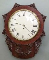 Lot 933 - Victorian wall clock.