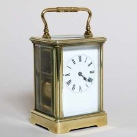 Lot 936 - Brass carriage clock