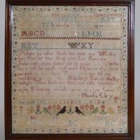 Lot 949 - Sampler by Martha Clay 1753