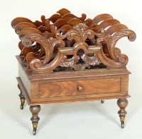 Lot 979 - Victorian rosewood Canterbury