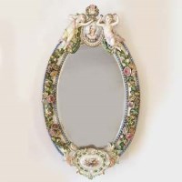 Lot 999 - Ruldolstadt Volkstedt mirror.
