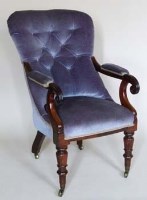 Lot 1014 - William IV drawing room chair