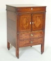 Lot 1017 - Late 19th century mahogany bedside cabinet