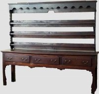 Lot 1026 - Mid 18th century oak dresser