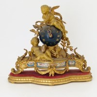 Lot 4 - French Louis style mantle clock.