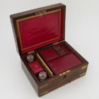 Lot 24 - Rosewood travelling box.