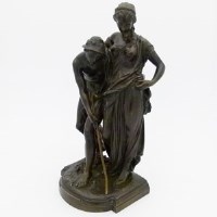 Lot 25 - Serres bronze figure group.