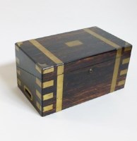 Lot 32 - Coromandel writing box.