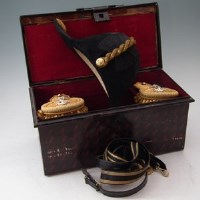 Lot 65 - Gieves naval set cased.