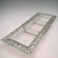 Lot 79 - Lalique three dish serving set.
