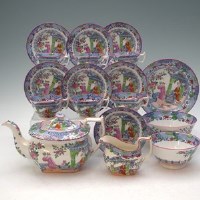 Lot 107 - Staffordshire tea set.