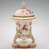 Lot 148 - Graingers lidded vase.