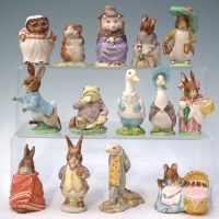 Lot 168 - Twelve Beswick and two Royal Albert Beatrix Potter figures.