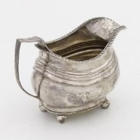 Lot 195 - Silver cream jug.