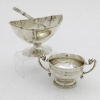 Lot 251 - Silver basket and sugar bowl.