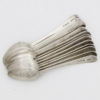 Lot 262 - Twelve W. Batman silver spoons.