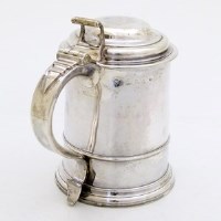 Lot 265 - Exeter silver tankard.