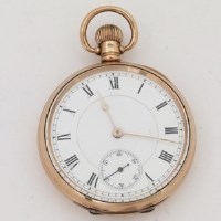 Lot 271 - Gold Waltham pocket watch.