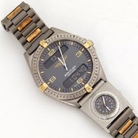 Lot 287 - Breitling Navitimer titanium wristwatch