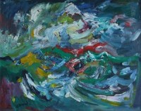 Lot 338 - J.L. Isherwood, Cruel Sea, oil.