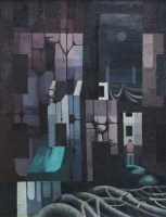 Lot 363 - Eric Huson, City Elegy, oil.