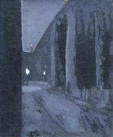 Lot 365 - D. Wild, Rose Hill, Burnley Viaduct, oil.