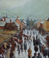 Lot 366 - L. Smith, 20th century, New Radnor, oil.
