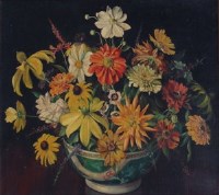 Lot 368 - John Hale, Floral still life, oil.