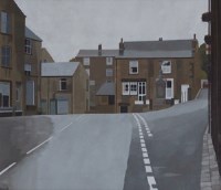 Lot 387 - Russell Howarth, Dobcross Square, oil.
