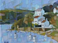 Lot 388 - Carl Jacobs, Lerryn, Cornwall, acrylic.