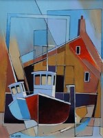 Lot 390 - Carl Jacobs, At Rest, acrylic.
