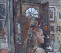 Lot 397 - Tom Coates, Workshop at the RWA, Bristol, oil.