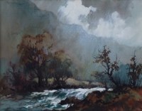 Lot 413 - Robert Leslie Howey, Borrowdale, watercolour.