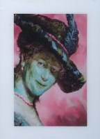 Lot 449 - Glenn Brown, Portrait, signed print.