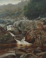 Lot 462 - W.H. Mander, On the Camlan, Near Tyn-y-Groes, N. Wales, oil.