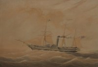 Lot 485 - W.J. Huggins, The Waterwitch, watercolour.
