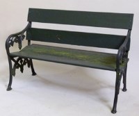 Lot 516 - Victorian style garden seat