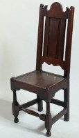 Lot 534 - Oak side chair circa 1700