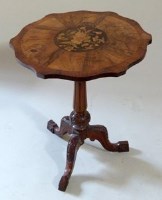Lot 545 - Victorian walnut and rosewood marquetry centre table