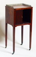 Lot 548 - Sheraton Revival mahogany night table
